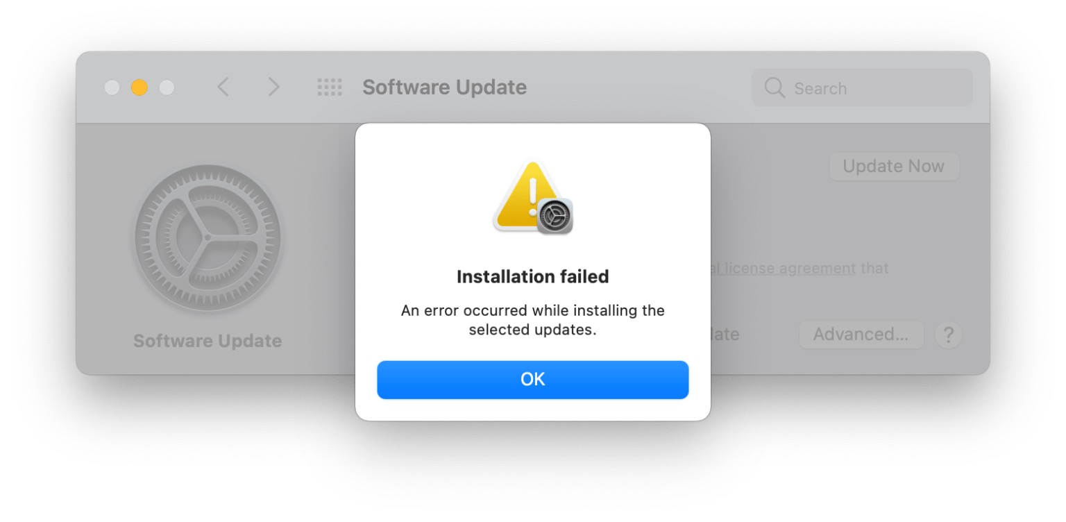 Fix macOS “Installation failed, An error occurred while installing the selected  updates” Errors | OSXDaily