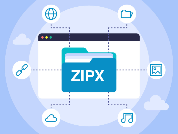ZIPX - Hoe het ZIPX bestand te openen? ZIPX bestandsextensie