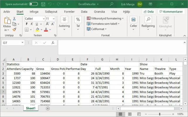 Converting JSON to Excel